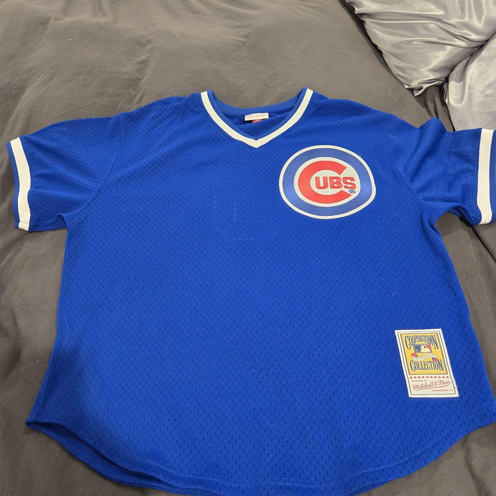 Mens XL Cubs Blue Jersey